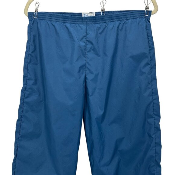 Vintage Bill Rodgers Womens Small Pants Windbreaker Zipper Ankle Blue Pull On - Picture 2 of 9